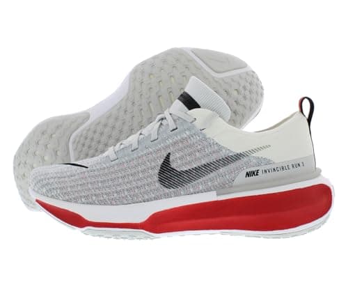 Image of Nike Men's ZoomX Invincible Run Flyknit 3 Sneakers, White/Black/Fire Red-white, 9 UK