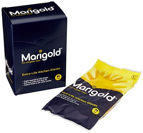 Image of MARIGOLD GLOVES KITCHEN MEDIUM MEDIUM | 6 PACK BUNDLE,Yellow
