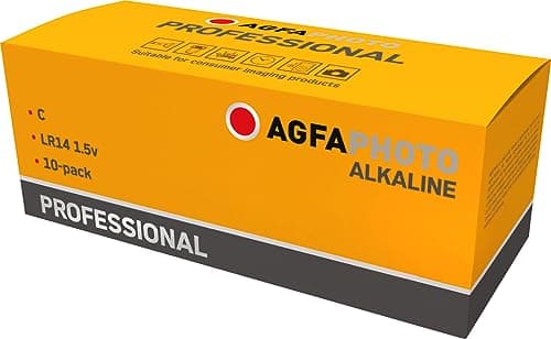 Image of AgfaPhoto Battery Alkaline Professional -C Baby Pack of 10