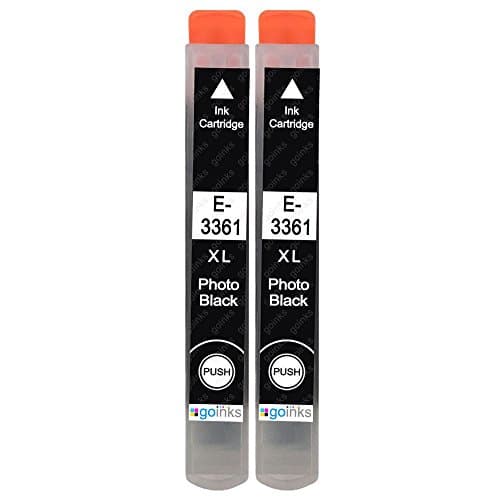 Image of Go Inks 2 Photo Black Ink Cartridges to replace Epson T3361 (33XL Series) Compatible/non-OEM for Epson Expression Premium Printers