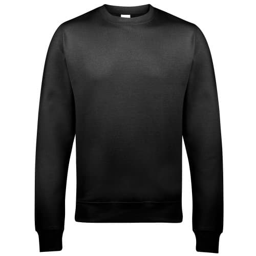 Image of AWDis Men's Sweat Sweatshirt, Black (Jet Black), Small