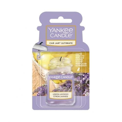 Image of Yankee Candle Car Jar Lemon Lavender For cars and small spaces at home Up to 30 days