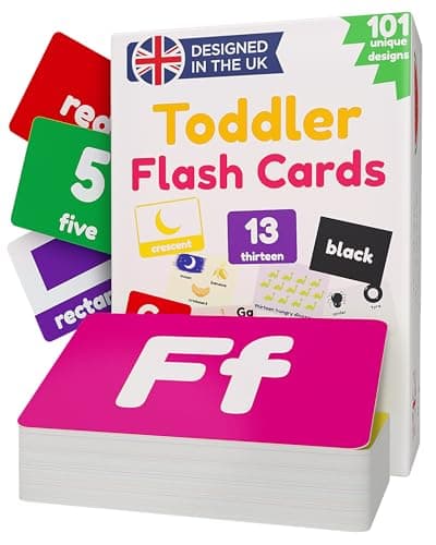 Image of Flash Cards For Toddlers Age 1 2 3 | Alphabet Toddler Flashcards | Letters, Numbers, ABC, Animal, Colours Flash Cards for Kids | 101 Unique Toddler Learning Cards | Language & Speech Development Toys