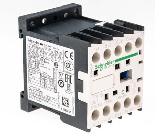 Image of Schneider Electric TeSys K Contactor, 230 V ac Coil, 3-Pole, 6 A, 2.2 kW 240 V, 3 NO, 690V ac
