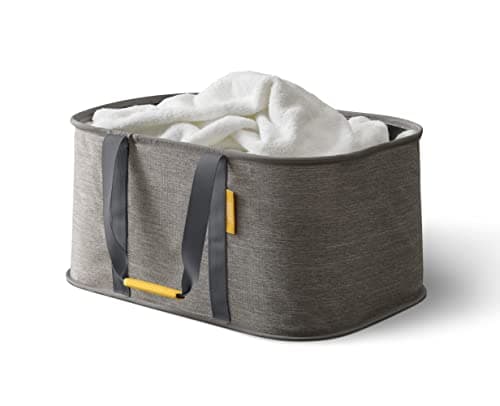 Image of Joseph Joseph Hold-All - Collapsible 35L Washing Laundry Basket Bag, Durable Fabric, Moisture Resistant- Grey
