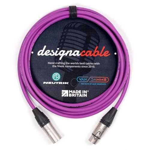 Image of Van Damme Balanced Cable - Neutrik XLR to XLR - Microphone Patch Leads - Multiple Colours and Sizes Available - 6m - Purple