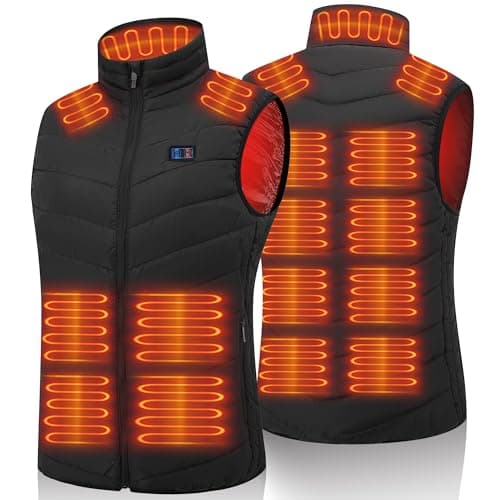 Image of vapesoon Heated Vest for Women and Men Heated Gilet with 15 Heating Pads, Heated Body Warmer for Motorcycle Fishing Walking and Outdoor Work for Christmas and Thanksgiving (Battery not included)