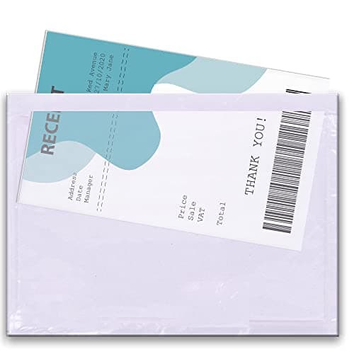Image of Triplast 100 x A6 Plain Document Enclosed Wallet (158 x 110 mm) | Peel & Seal Clear Plastic Envelopes/Sleeves/Pockets/Wallets | Attach Invoices, Packing Lists & Delivery Notes to Parcels
