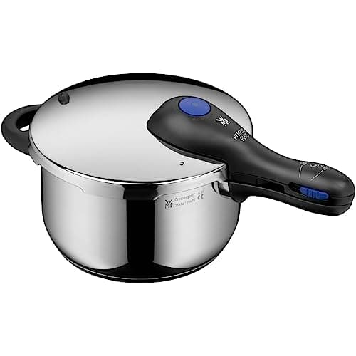 Image of WMF Perfect Plus – Quick Cooker Ø 22 cm Diameter 4 Litres and a Half with Flame Protection Cromargan Stainless Steel for Induction