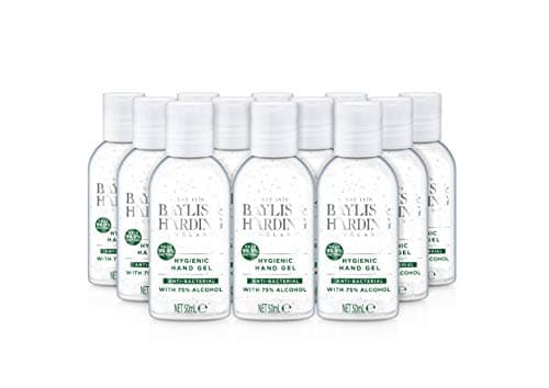 Image of Baylis & Harding Anti-bacterial Unfragranced Hygienic Hand Sanitiser Gel 50ml, Pack of 12 - Vegan Friendly