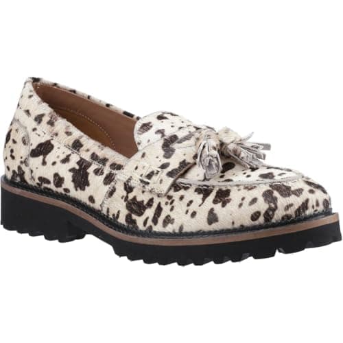 Image of Hush Puppies Womens Ginny Loafer, Cream, 5 UK