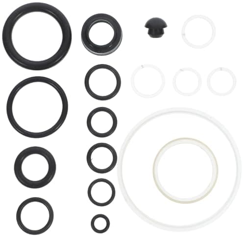 Image of RUNROTOO Rubber and Steel Floor Jack Seal Kit for 3 Ton Vertical Jack Repair and Maintenance Tasks