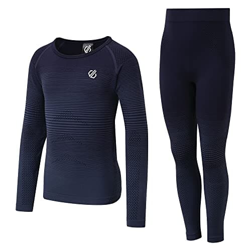 Image of Dare 2b in The Zone Seamsmart Technology Ergonomic Body Wrap Fit Quick Drying Baselayer Set Base Layer - Dark Denim Gradient, Small