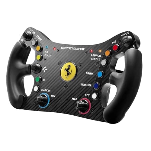 Image of Thrustmaster Ferrari 488 GT3 Wheel Add-On, Racing Wheel Rim, PC, PS5, PS5 Pro PS4, Xbox Series X|S, Xbox One, Officially Licensed by Ferrari