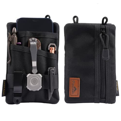 Image of VIPERADE VE1 EDC Tool Pocket Organizer, Small EDC Pouch with 5 Pockets, Small Multitool Organizer Pouch Nylon Tool Sheath for Flashlight Multitools Pen Notebook