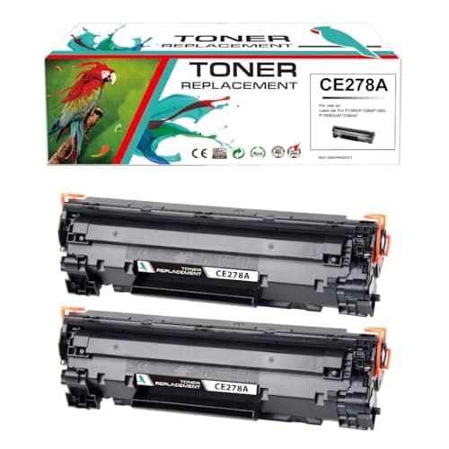 Image of Qualicom 78A 278A CE278A 2100 Page Yield Toner Cartridge Compatible for Laserjet P1606DN LBP6230DW LBP6200D P1566 M1536 MFP P1560 P1606 LBP6200dw LBP6230d (2 Black,Page Yield: 2100 pages)