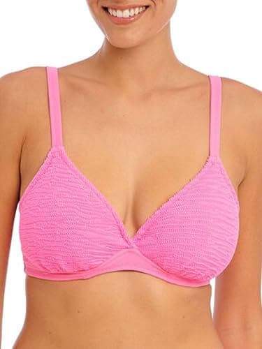 Image of Freya Ibiza Waves Plunge Bikini Top Sorbet Pink 38D