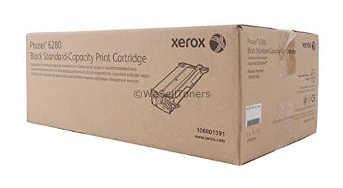 Image of Xerox Standard Capacity Black Toner Cartridge (3,000 Pages) Toner for Laser Printers (3000 pages, PHASER 6280, black, 1.402 kg, 22.2 cm, 13.9 cm)