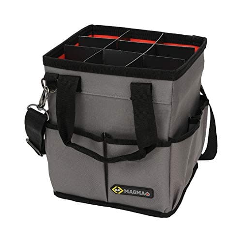 Image of C.K Magma Tote Tool Bag 3 in 1, Heavy Duty Open Tool Bags, Easy Access Toolbag for Tradesmen, Silicon and Adhesive Tubes Storage, Small Compact Toolbox, Empty Tool Box, MA2637 by CK Tools