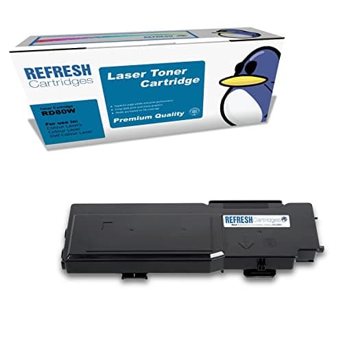 Image of Refresh Cartridges Remanufactured Extra High Capacity Toner Cartridge Replacement for Dell RD80W / Dell 593-BBBU (Black)