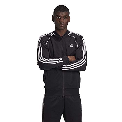 Image of adidas Originals Men's Adicolor Classics Superstar Track Jacket, Black/White, M