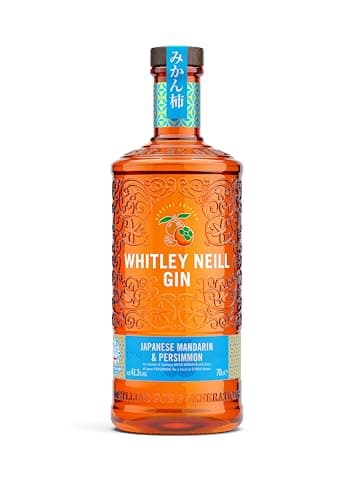 Image of Whitley Neill Japanese Mandarin and Persimmon Gin|41.3% ABV|70cl