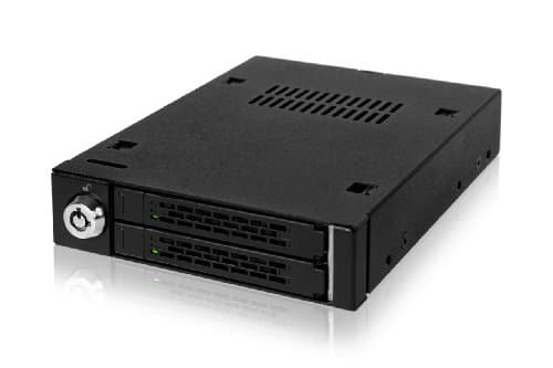 Image of Icy Dock MB992SK-B 2.5-inch Dual Bay Sata Mobile Rack for 3.5-inch Device Bay