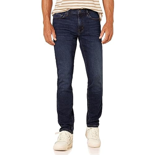 Image of Amazon Essentials Men's Slim-Fit Jeans - Discontinued Colours, Dark Blue Vintage, 30W / 30L