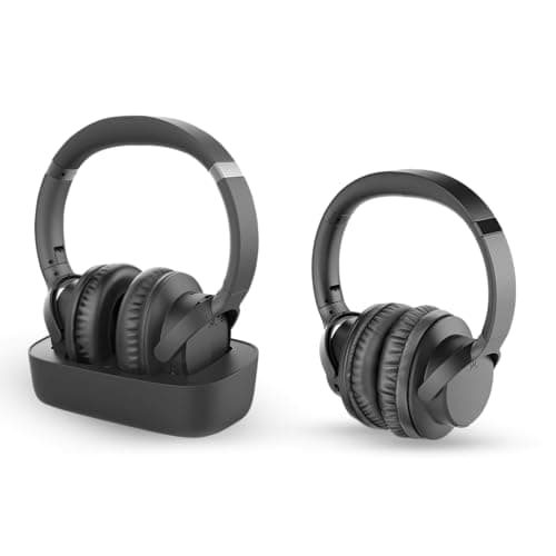 Image of Avantree Ensemble & AS50Q - Wireless TV Headphones for Seniors with Clear Voice, Charging Dock, 35h Playtime, Comfortable Fit, Works with Optical, AUX & Bluetooth TVs
