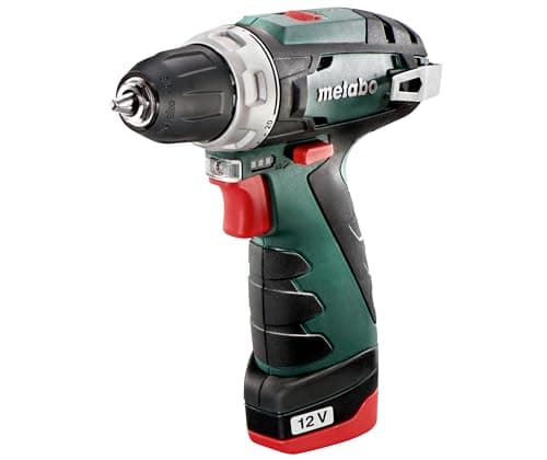 Image of Metabo PowerMaxx BS Basic (600984500) Cordless Drill Driver Set with 2 x 2Ah Batteries, Charger and case