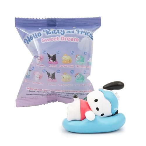 Image of Hello Kitty Mini Figure Blind Bag – 1 Random Figure Included (4cm Sweet Dreams Series), Collect 1 of 6 Regular or Flocked Characters, Cute Sanrio Surprise Toy for Fans & Collectors