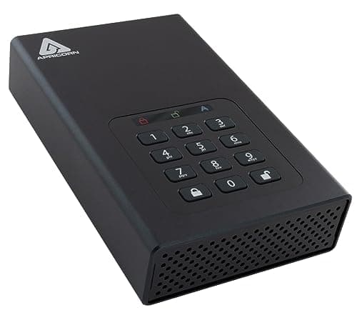 Image of Apricorn Aegis Padlock 2TB Desktop 256-Bit Hardware Encrypted USB 3 Hard Drive (ADT-3PL256-2000EMEA)
