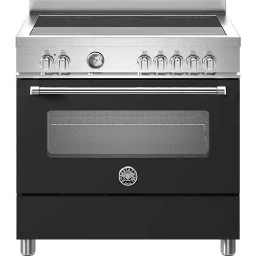 Image of Bertazzoni Master Series MAS95I1ENEC 90cm Electric Range Cooker with Induction Hob - Nero - A Rated