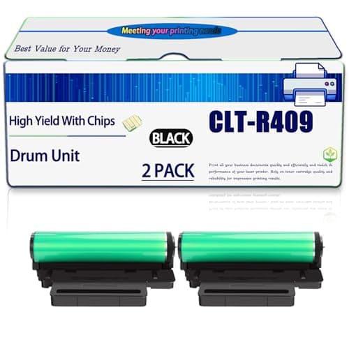 Image of Compatible for Samsung CLT-R409 Drum Unit Work for CLP-310 CLP-310N CLP-315 Printers, High Yield 32000 Pages, with Chip (2 Pack Black)