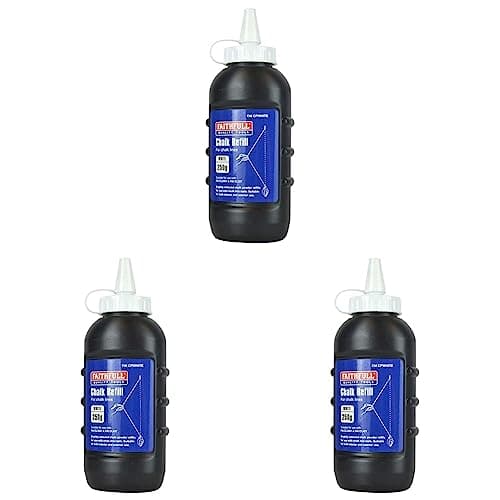Image of Faithfull FAICPWHITE Builders Chalk Line Powder Refill White 250g (8oz) (Pack of 3)