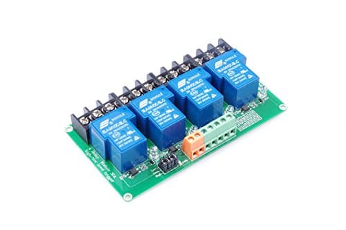 Image of KNACRO DC 24V 30A 1 Channel Relay Module High Low Level Trigger with Optocoupler Isolation Load DC 30V AC 250V 30A for PLC Automation Equipment Control Industrial Control (4-CH 24V)