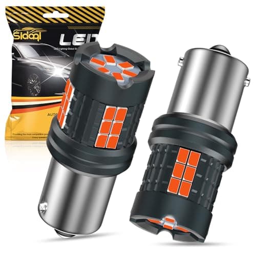 Image of Sidaqi P21W LED Red Brake Light Stop Tail Light Bulbs CANBUS Error Free 25W 30SMD 3020 Chips Anti Hyper Flash 1156 BA15S 382 LED Bulb 12-24V for Parking Position Lights Rear Fog Lights (Pack of 2)