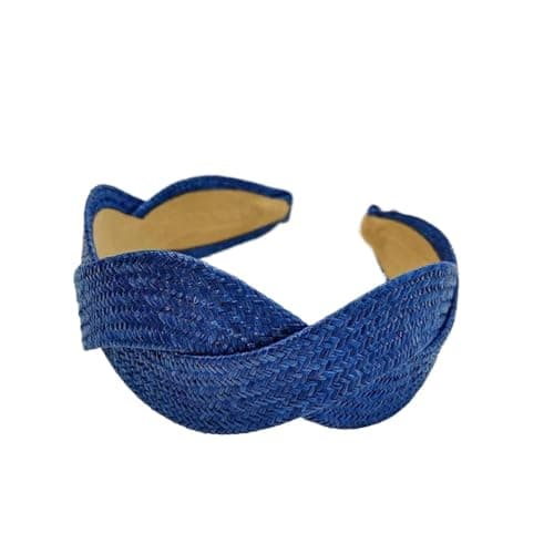 Image of BOWINGBO Lightweight Hair Accessories Chic Women’s Hairbands Versatile Hair Wraps Twisted Braided Headband Raffia Grass Wide Cross Hair Rope Hairband Women Hair Accessories