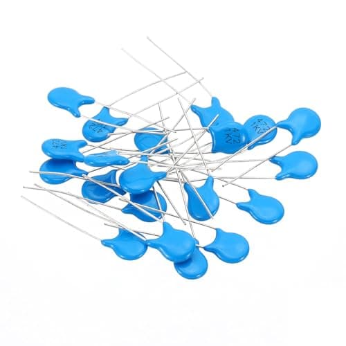 Image of PATIKIL 4.7nf 1kv High Voltage Ceramic Capacitor, 20 Pcs Ceramic Chip Capacitor Assortment Kit for Power, Blue