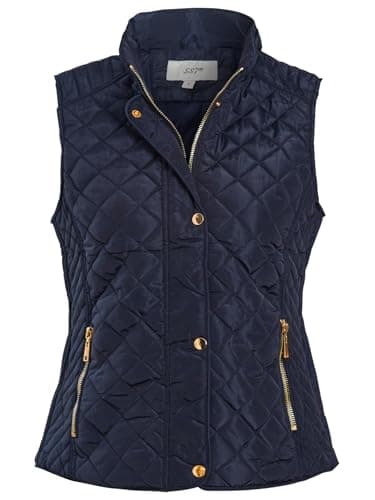 Image of SS7 Womens Gilet Bodywarmer Jacket Quilted Navy