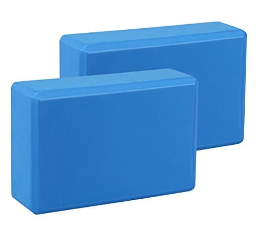 Image of EXERZ Yoga Blocks 2pcs Gym Bricks -Comfortable Fitness Yoga Bricks, Anti-Slip, Lightweight and Travel Friendly Pilates Practice