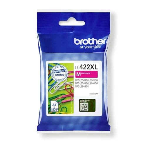 Image of Original Brother LC-422XLM Magenta Ink Cartridge for 1,500 Pages for MFC-J5340DW, MFC-J5345DW, MFC-J5740DW, MFC-J6540DW, MFC-J6940DW