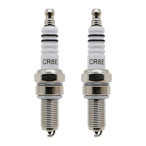 Image of 2pcs CR8E/CR9E Spark Plugs - Motorcycle Spark Plug Replacement - 10mm Thread - Improved Fuel Efficiency for RG94C (CR8E/CR9E Random Delivery)