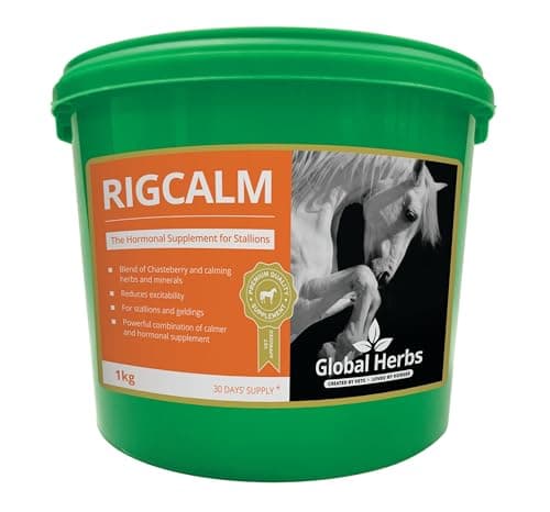 Image of Global Herbs Rigcalm Equine Stallion-Type Behaviour & Hormonal Support Powder 1kg