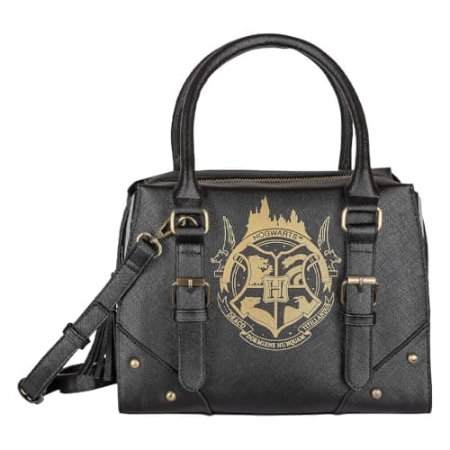 Image of Harry Potter Hogwarts Crest Premium Plaid Handbag