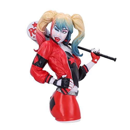 Image of Nemesis Now Officially Licensed Harley Quinn Bust, Red, 30cm