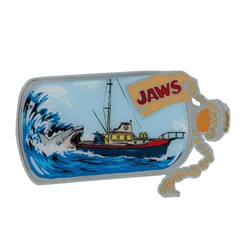 Image of Jaws Limited Edition 50th Anniversary Ship in Bottle Enamel Pin Badge