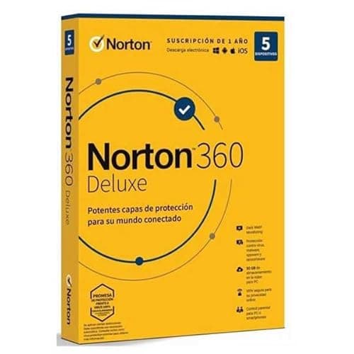 Image of NORTON 360 Deluxe 50GB Portugues 1 User 5 Device 12MO Box