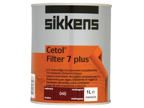 Image of Sikkens SIKCF7PM 1L Cetol Filter 7-Plus Translucent Woodstain Mahogany