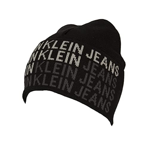 Image of Calvin Klein CKJ AOP Beanie Black
